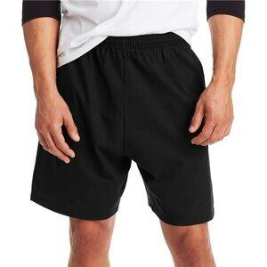 Hanes Mens Jersey Pocket Shorts Cotton Lounge Gym Sleep Elastic Waist